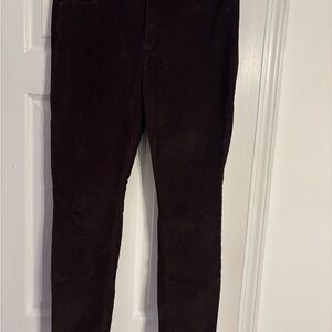 Old Navy Rockstar Super Skinny Mid-Rise Dark Brown Corduroy Jeans Women’s 14